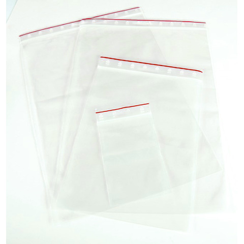 Buste trasparenti chiusura grip in LDPE 50 μm Q-Connect idonee al contatto alimentare - conf. 1000 pz - 6x8 cm